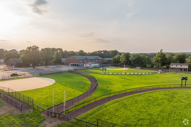 North Dover Elementary School has a large quiet campus.