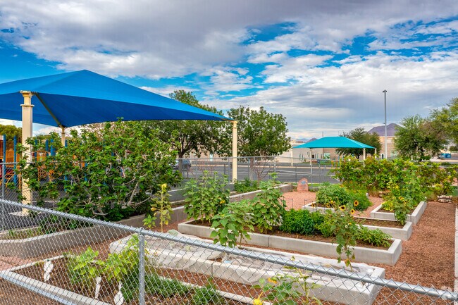 Robert Lunt Elementary School students can learn about gardening.