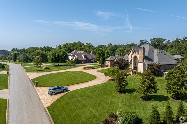 Newer neighborhoods of larger homes are springing up in west Bentonville.