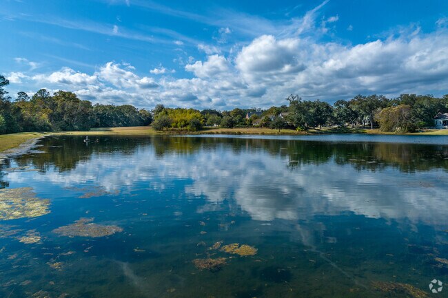 Residents of Union Church are fortunate to have a gorgeous pond to relax by.