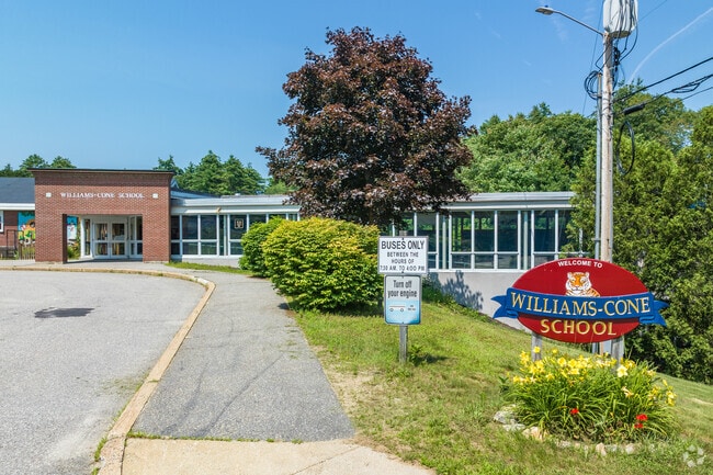 The Williams-Cone School sign.