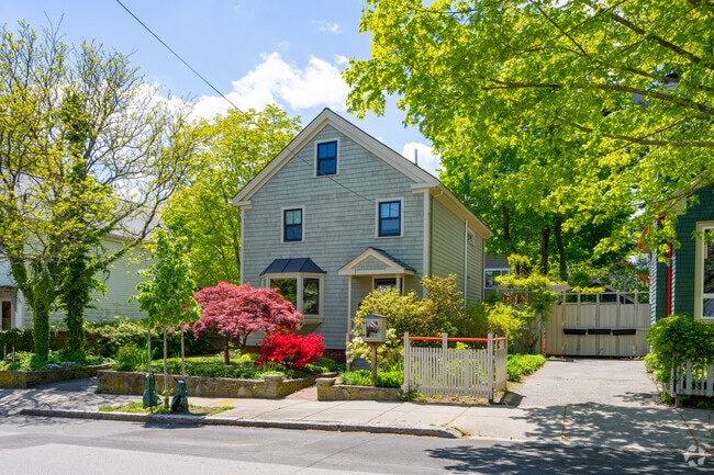 The little library truly compliments the overall look and feel of this home in Strawberry Hill.