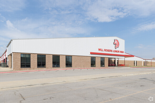 Will Rogers Junior High School sits just West of Claremore High School.