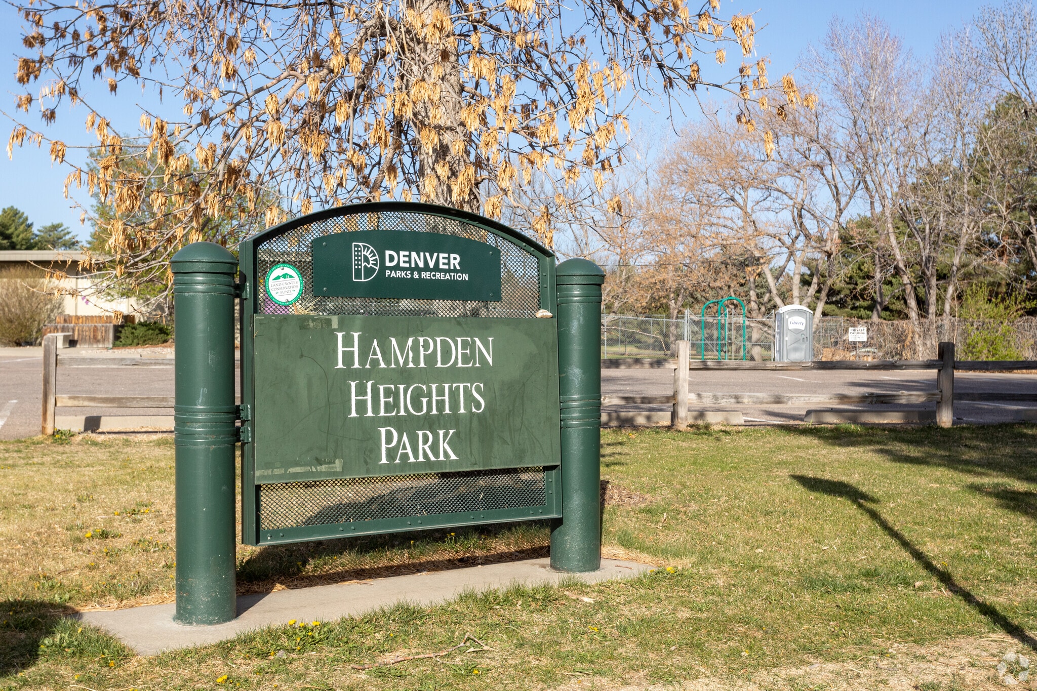 Hampden Heights Park in Hampden offers multiple athletic courts and fields.