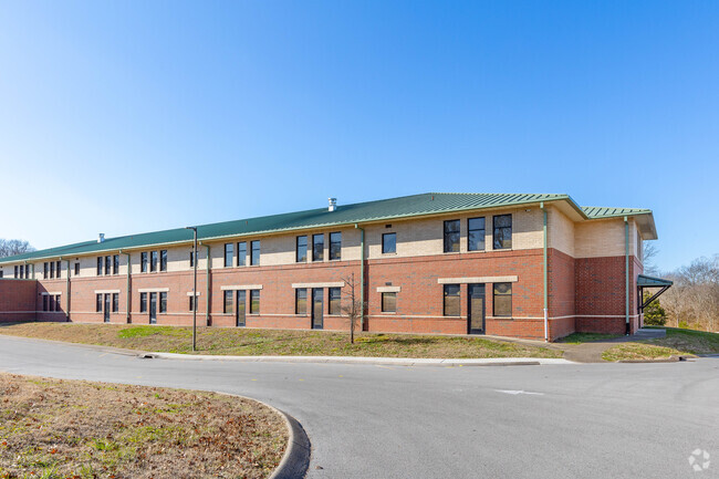 Chapman's Retreat Elementary is a two story mostly brick school in Spring Hill.