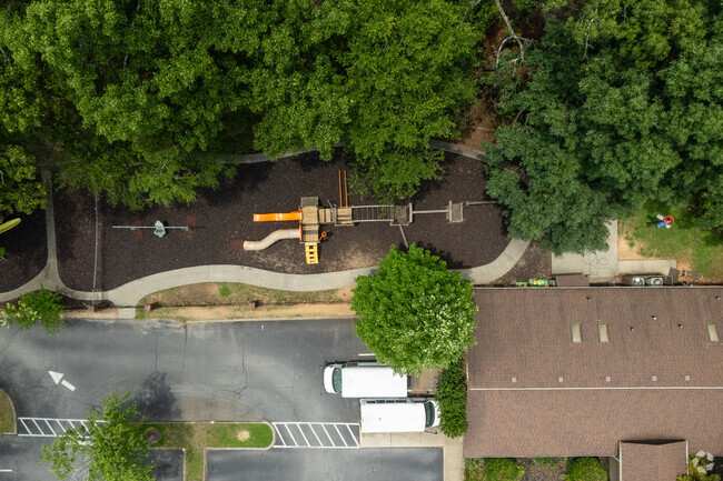 There is a small playground at Montessori School of Mauldin.