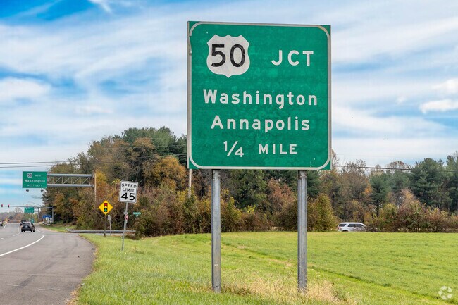 Route 50 is a direct route to Washington DC from the Grovehurst neighborhood.