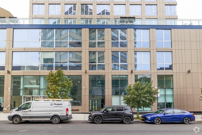 Valence College Preparatory Charter School in Queens sports a modern facade.