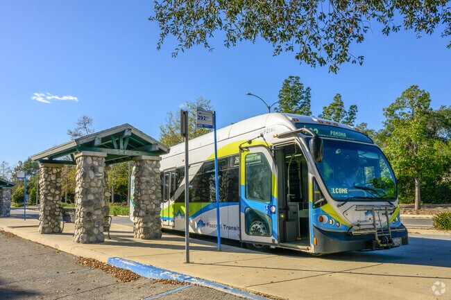 Oakmont's Foothill Transit bus service is available, with stops on Indian Hill Boulevard.