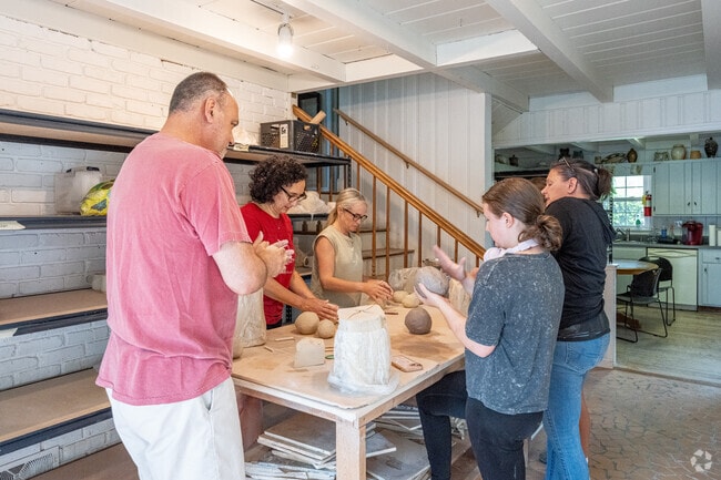 The Art Center West near Saddle Creek offers wheel-throwing classes for all skill levels.