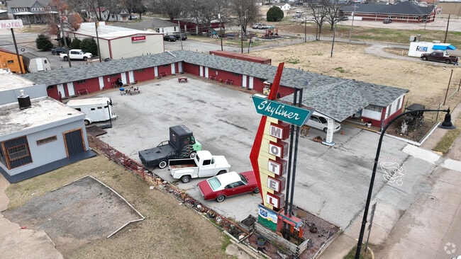 The Skyliner Motel in Stroud, Oklahoma has been an iconic landmark since the 50's.
