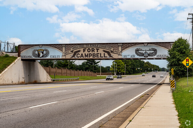 Fort Campbell is just a short drive down 101st Division Parkway from Aspen Grove.