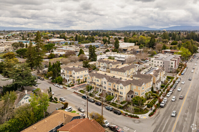 You will find large townhomes and condos in the Monta Loma neighborhood.