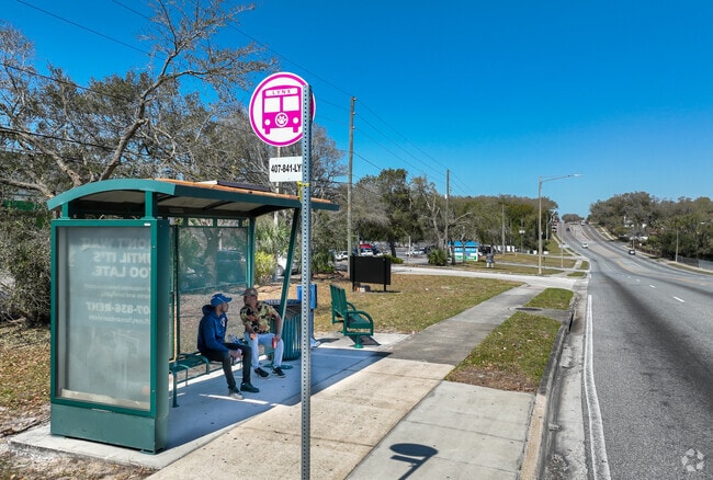 The Lynx Bus system has regular stops througout the city of Clarcona.
