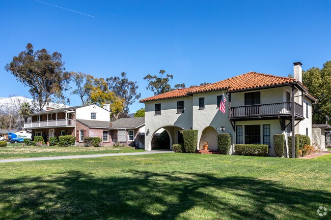 Spanish-style houses are scattered throughout Arrowhead, San Bernardino.