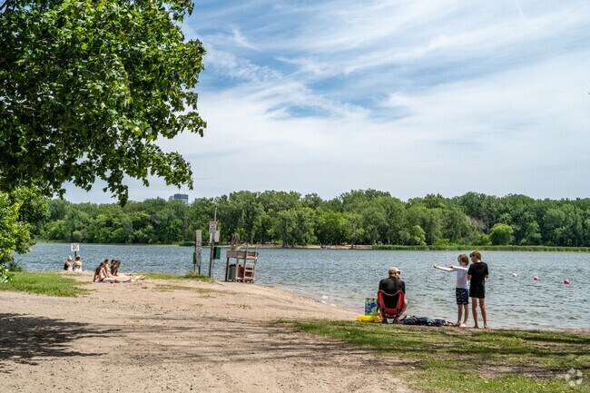 Get your feet in the sand at Cedar Lake Pointe Beach.