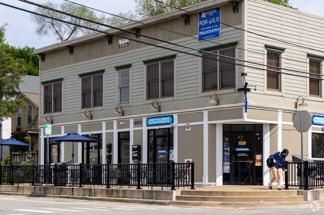 The Creamery is a popular ice cream spot in downtown Lemont.