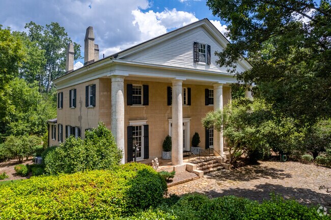 Mimosa Hall is a historic landmark located off Bulloch Ave in Roswell.
