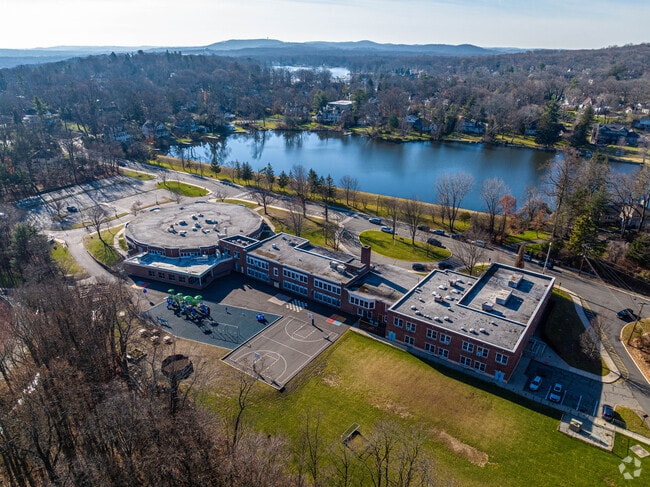 Wildwood Elementary School has a scenic campus on Wildwood Lake.