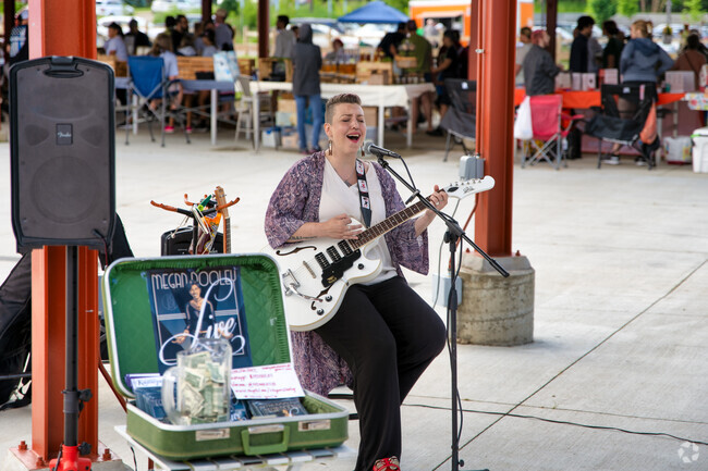 Catch some live music at the Kalamazoo Farmers Market near West Douglas.