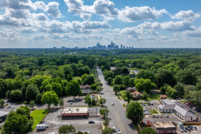 Central Avenue runs straight from Windsor Park directly to Uptown Charlotte.