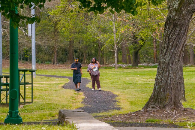 There are walking paths at West Manor Park to exercise enjoy the outdoors.