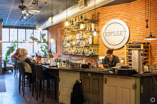 A big name for dining out is Odyssey, an upscale restaurant with a modern aesthetic.