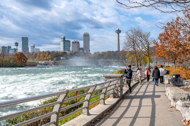 Stop by Niagara Falls State Park near LaSalle for beautiful views.