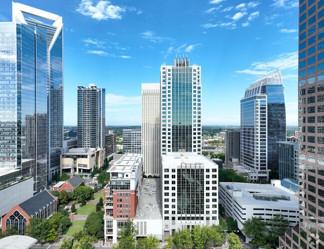 Ratcliffe Condos in Second Ward have some of the best views of Charlotte, NC city life.