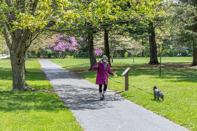 La Porte residents can walk the paved trails of Kesling Park.