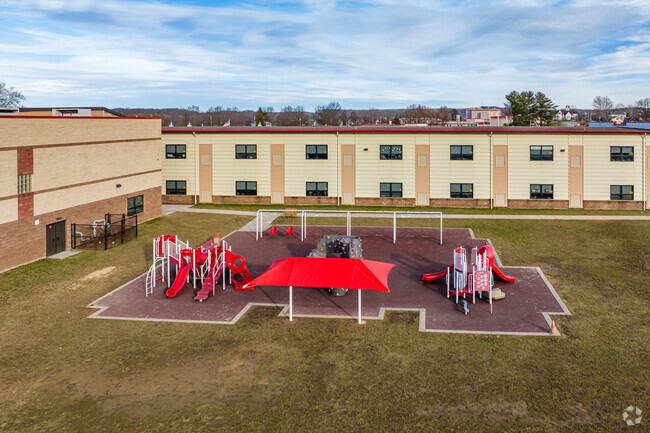 Frazier Elementary School students take time to relax and play after a long day of learning.