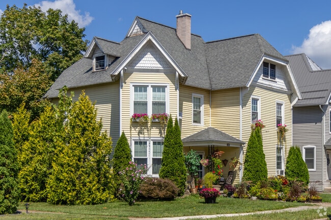 The Victorian homes in Hughesville are well maintained and boast a ton of curb appeal.