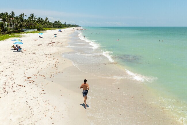 The beaches in Naples are a great place to get some exercise.