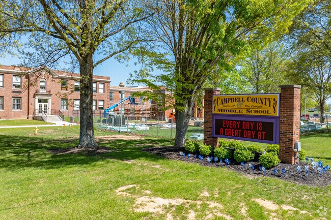 B-plus rated Campbell County Middle School serves Outer Campbell.