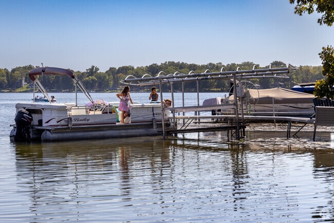 Residents enjoy a sunny afternoon on the water at the Bohners Lake Boat Launch.