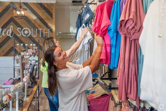 Shop for a new outfit at Charmed South Clothing and Gifts in McCalla.