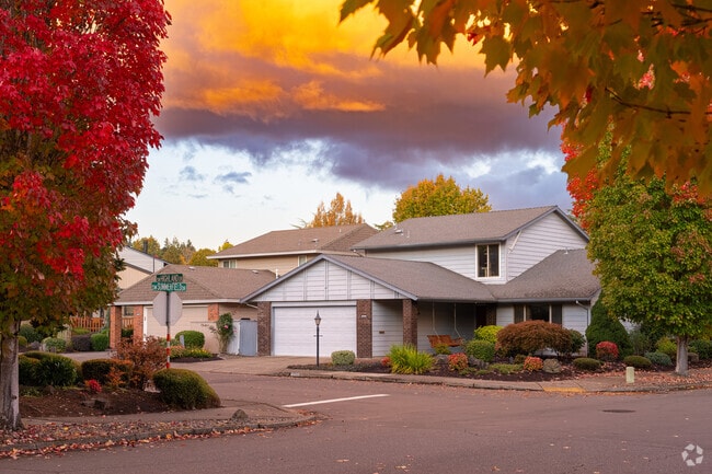 Fall colors pop around traditional homes in the Southview neighborhood.