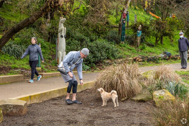 Cayuga Park is a popular walking loop for Outer Mission residents.