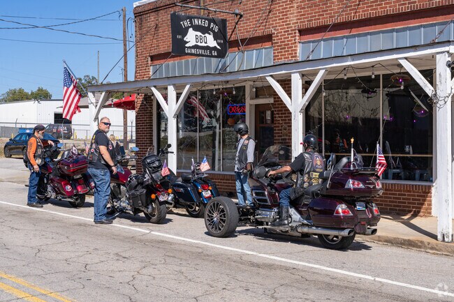 Gainesville Cotton Mill Village residents enjoy staples like The Inked Pig.