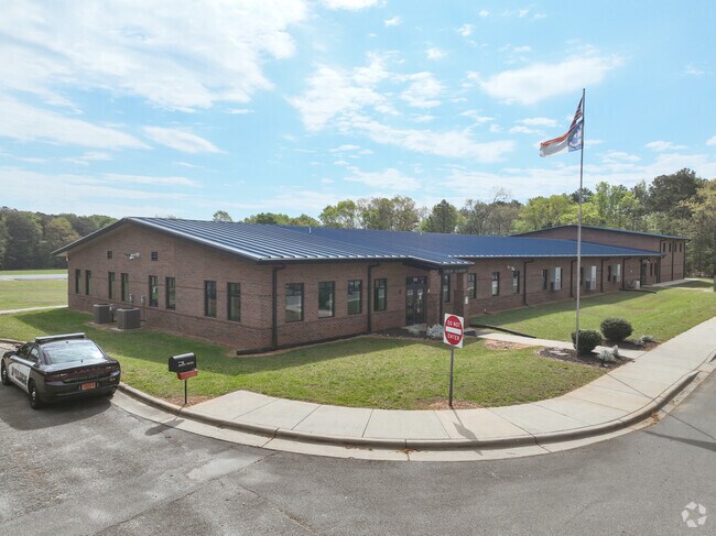 The entrance to Asbury Academy in Lincolnton.
