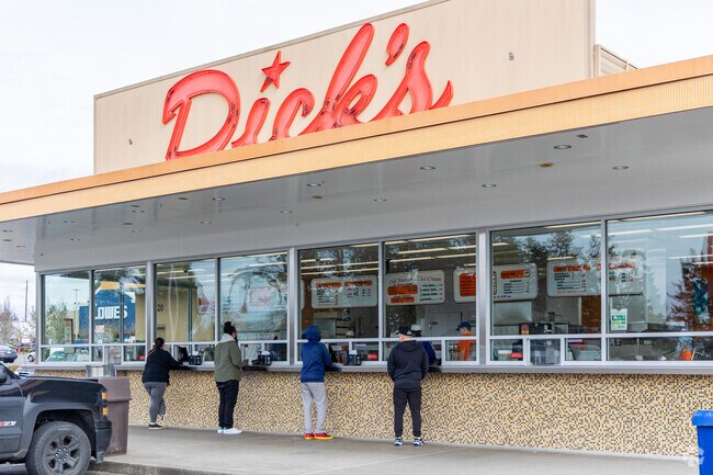 Dicks Drive In is an old-school drive-in burger joint off Pacific Hwy S.