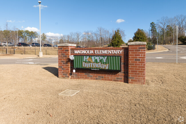 Magnolia Elementary is located at 5400 Hidden Way Ln, Birmingham, AL 35235.