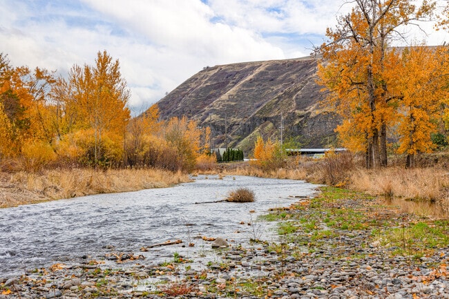 The Touchet River near Dayton gives residents a scenic spot for fishing.
