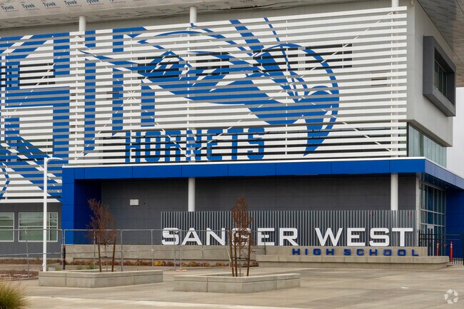 Sanger West High School is represented by The Hornets.