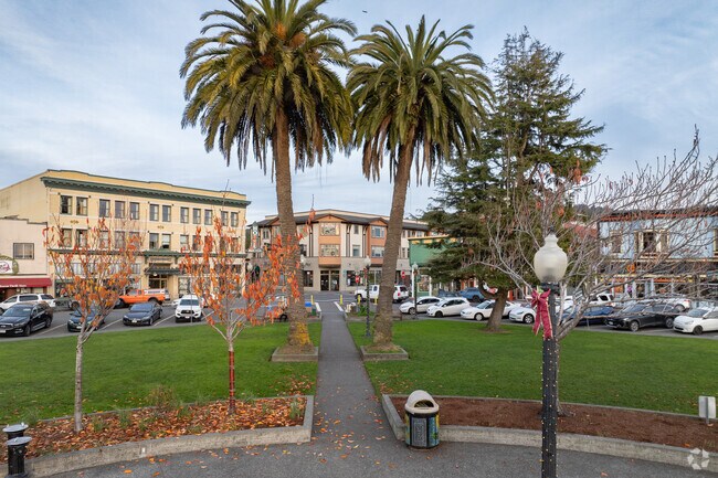 The Arcata Plaza is the heart of Downtown-Uniontown where most events will happen.