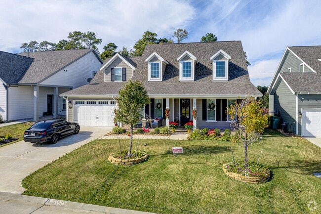 Colonial-style homes have classic brick exteriors and quaint front porches in College Park.