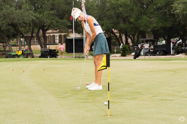 Scenic Oaks golf enthusiasts enjoy the course at Dominion Country Club.