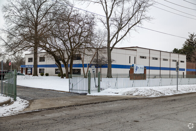 St. Michael Catholic School is a gated around the perimeter.