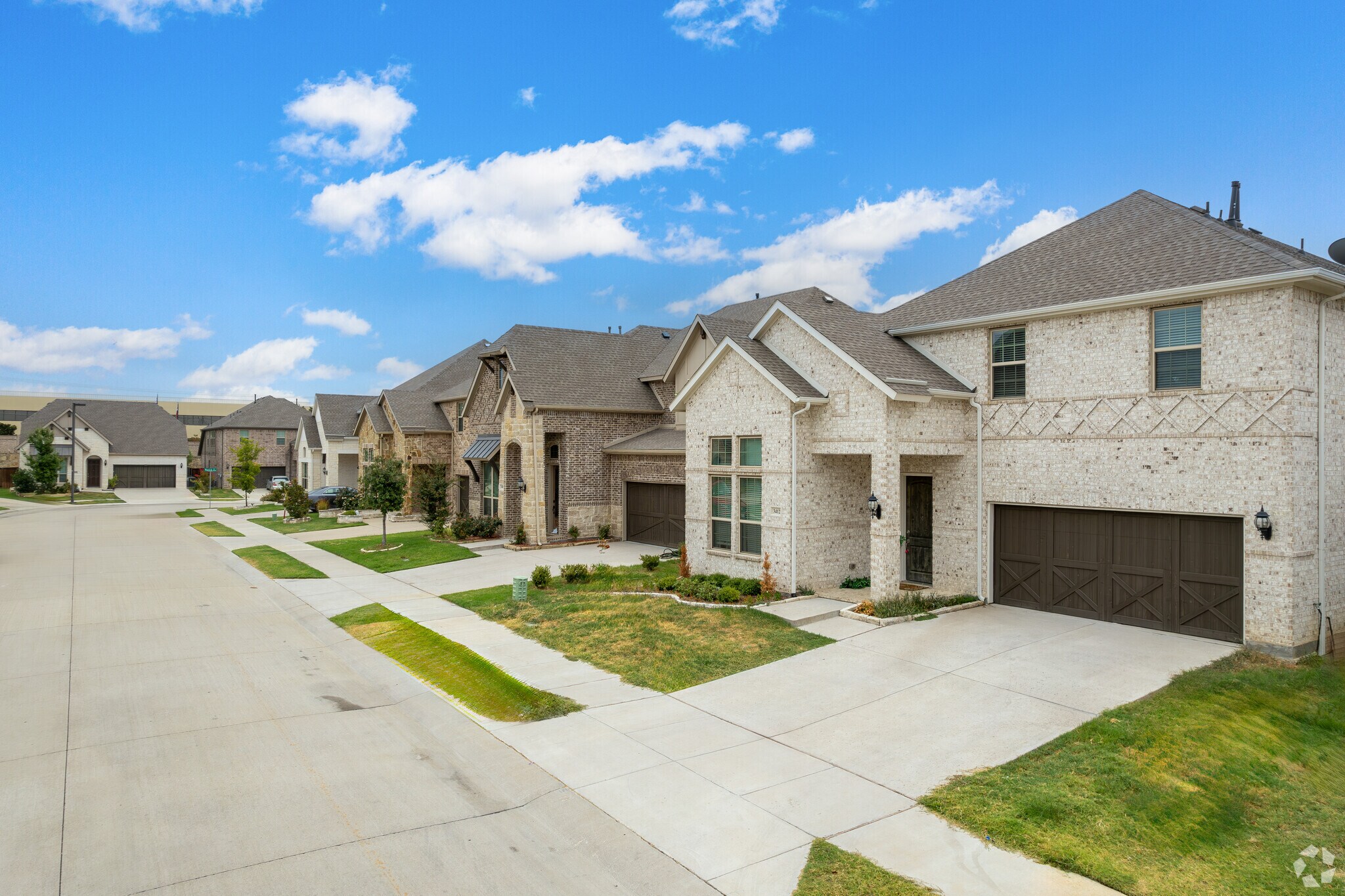 Modern, all-brick homes built in 2020 set Song apart from other neighborhoods in Irving.