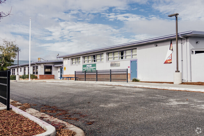 The parking lot of Christopher School in San Jose, California.